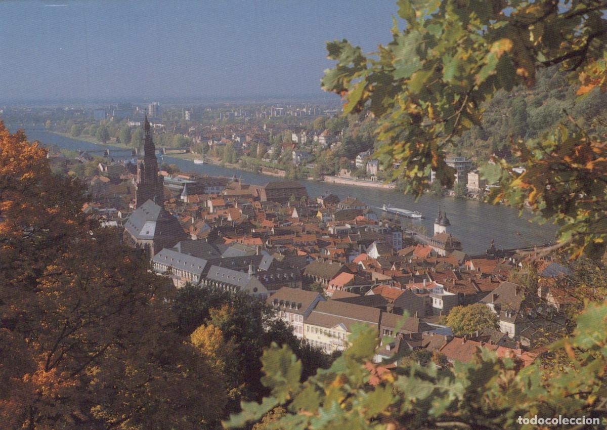Postales: Germany Heidelberg Old Town With Holy Ghost Church and Neckar River *YBA825