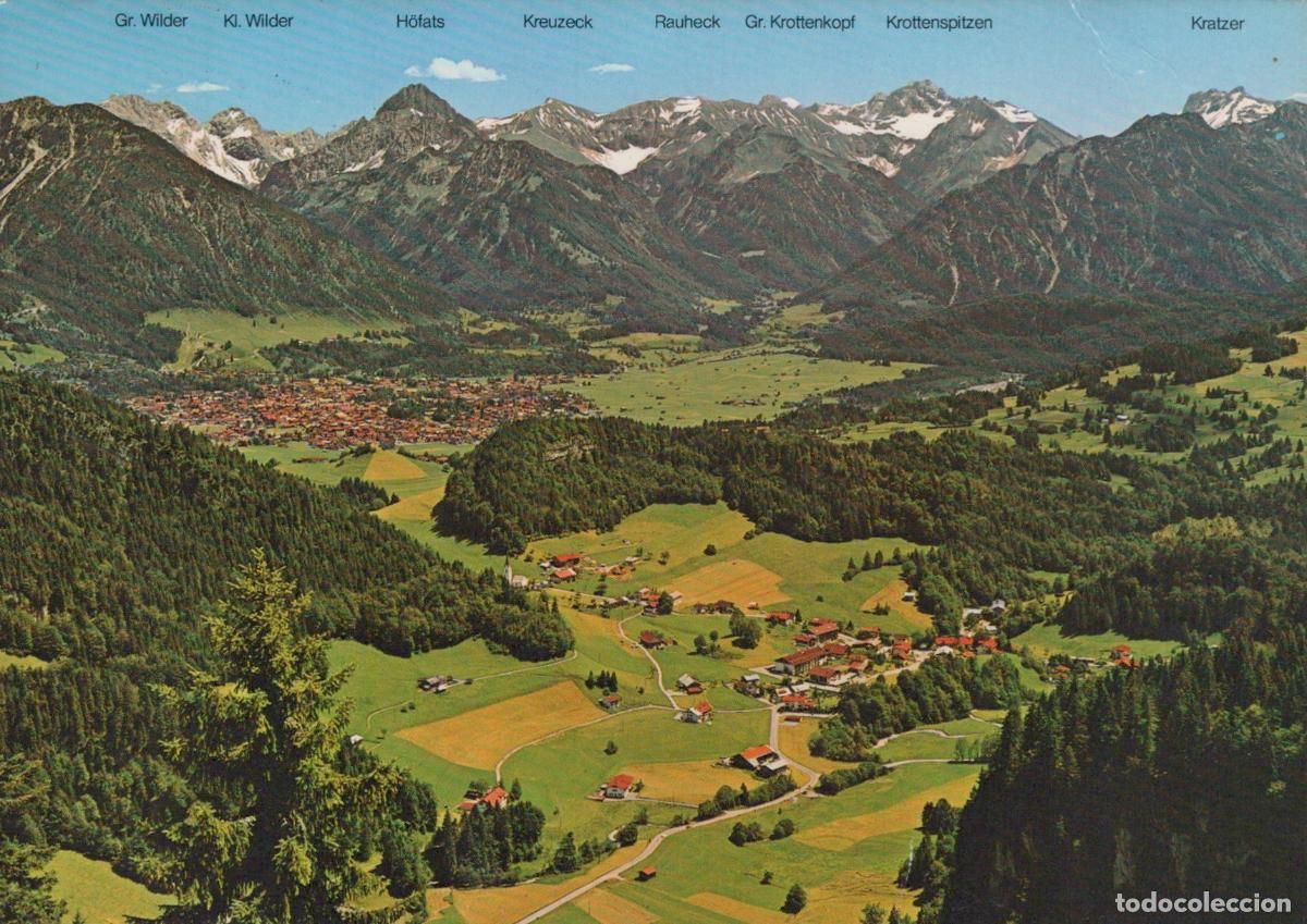 Postales: Germany Oberstdorf Tiefenbach Oberallg&auml;u Panoramic View of Allg&auml;u Alps *YBA959