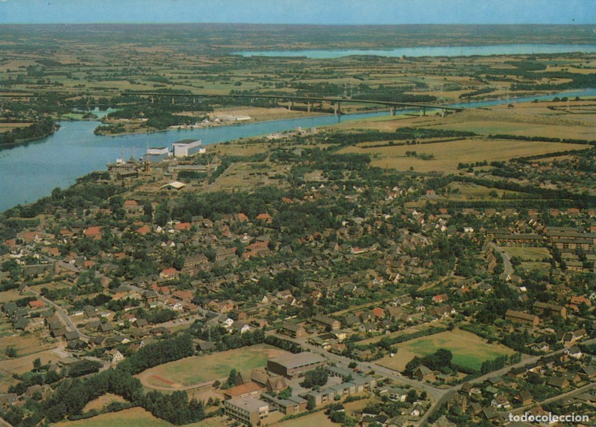 Postales: Germany Schleswig Schacht Audorf Aerial View North Sea Canal Holstein *YBA837