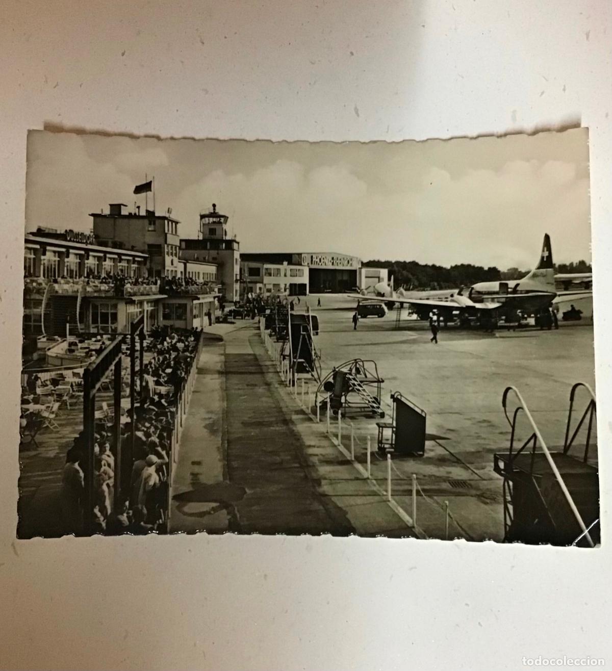 Postales: D&Uuml;SSELDORF-FLUGHAFEN, POSTAL FOTOGR&Aacute;FICA 1958