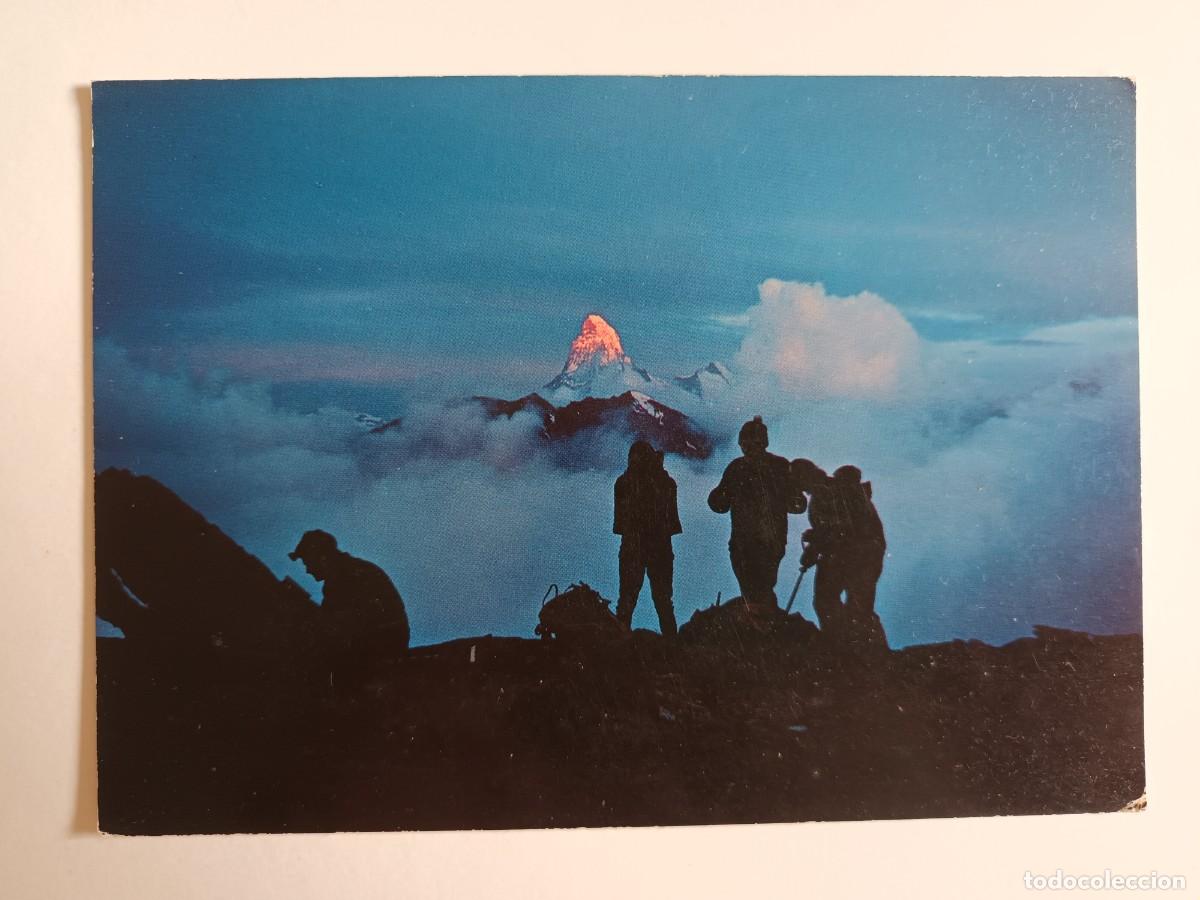 Postales: EL MONTE CERVINO AL AMANECER - LE MONT CERVINAU LEVER DU SOLEIL