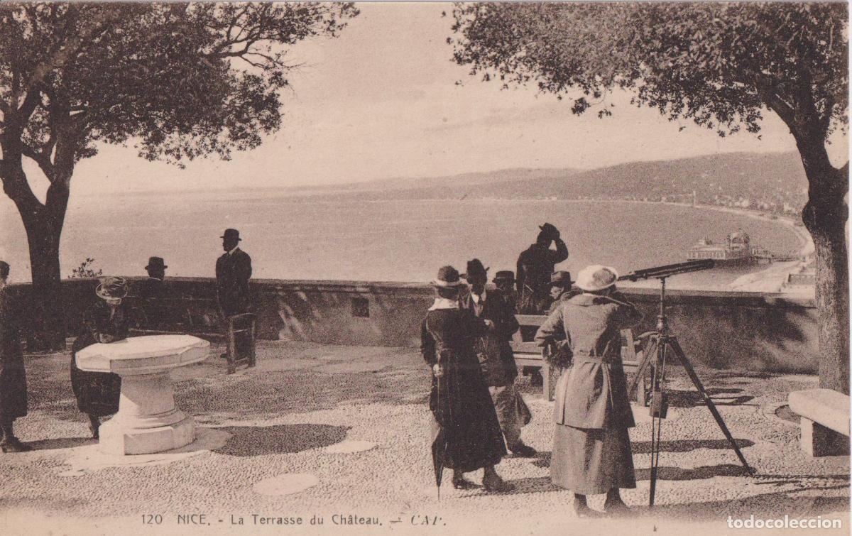 Postales: FRANCIA, NIZA, LA TERRAZA DEL CASTILLO - CAP CIE.ALSACIENNE N&ordm;120 - S/C