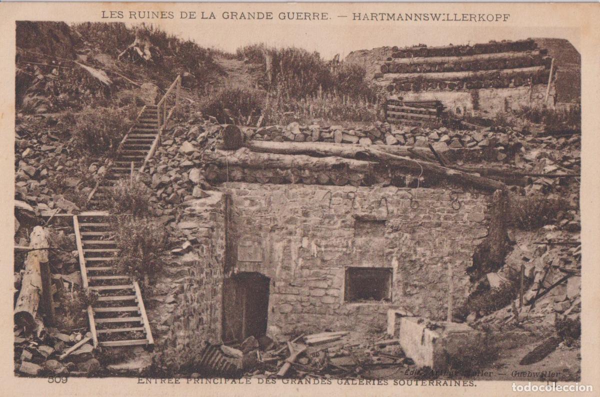 Postales: FRANCIA, LOS VOSGOS, 1&ordf; GUERRA MUNDIAL, HARTMANNSWILLERKOPT (VIEIL ARMAND) GALERIAS SUBTERR&Aacute;NEAS &ndash; L