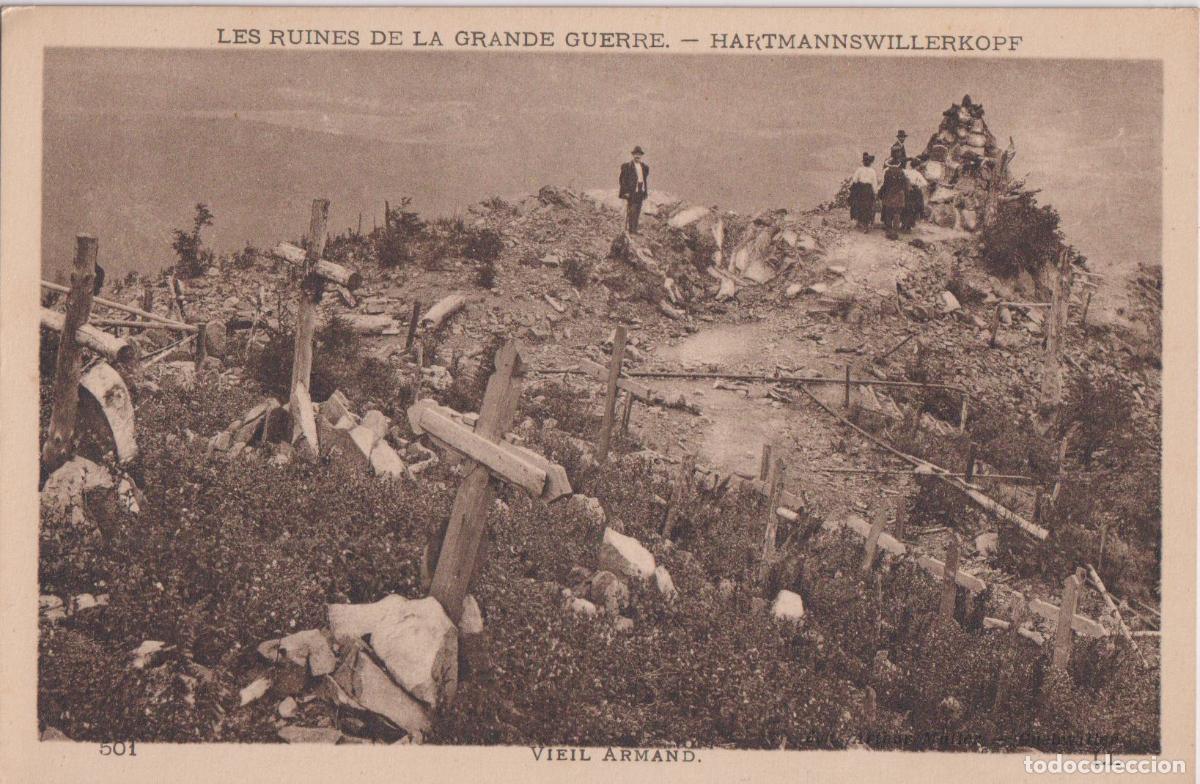 Postales: FRANCIA, LOS VOSGOS, 1&ordf; GUERRA MUNDIAL, HARTMANNSWILLERKOPT (VIEIL ARMAND) GALERIAS SUBTERR&Aacute;NEAS &ndash; L