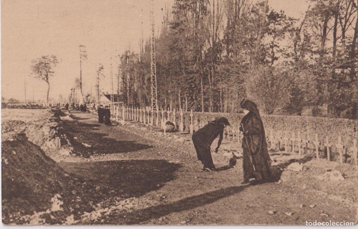 Postales: FRANCIA, 1&ordf; GUERRA MUNDIAL, CEMENTERIO MILITAR, MADRES BUSCANDO LOS RESTOS &ndash; EDITOR: ALEX &ndash; S/C
