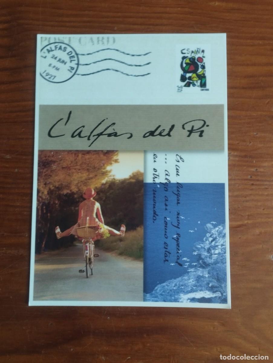 Postales: Postal Tur&iacute;stica L'Alf&agrave;s del Pi (Alicante) - Dise&ntilde;o Collage Joan Mir&oacute;