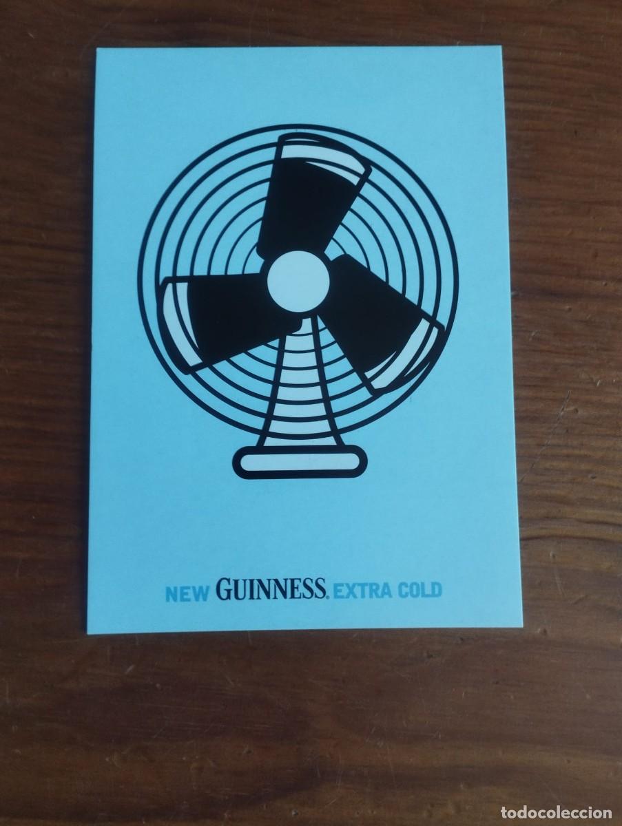 Postales: Postal Publicitaria Cerveza Guinness Extra Cold - Dise&ntilde;o Ventilador Aspas