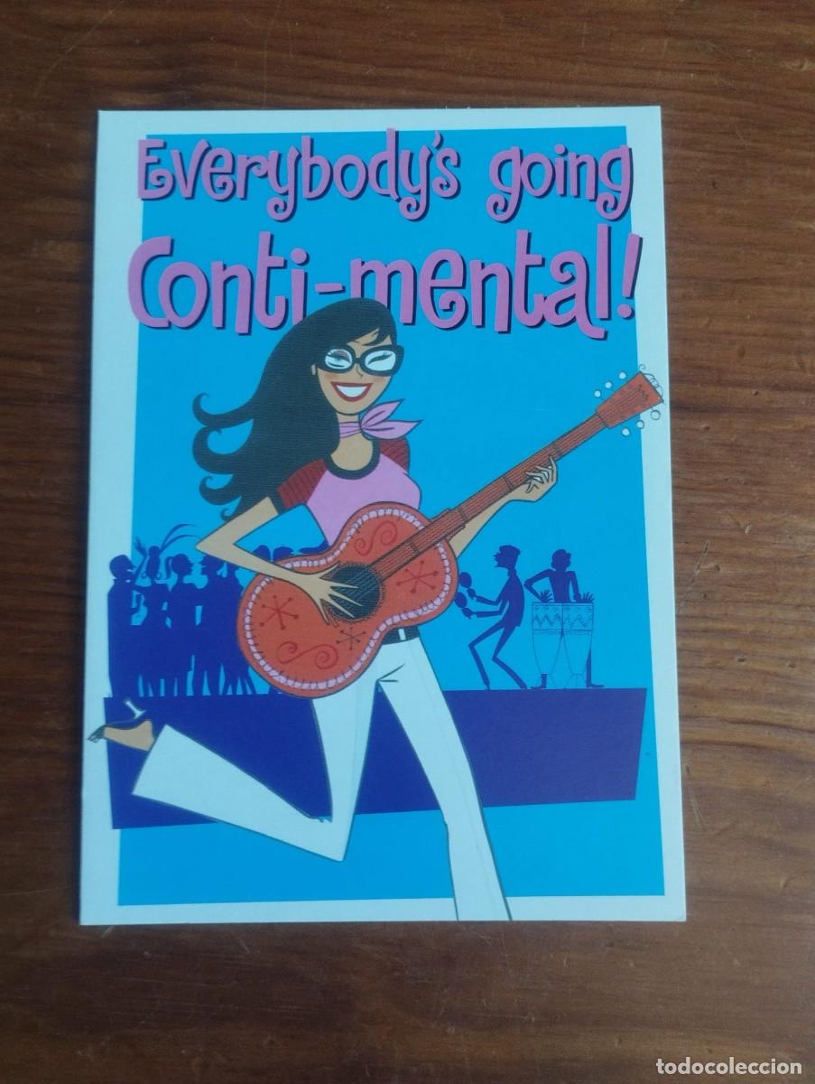 Postales: Postal Publicitaria Eurostar 1990s - &rdquo;Everybody's Going Conti-mental&rdquo; Guitarra
