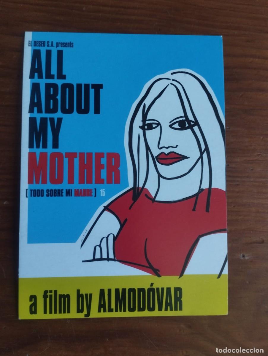 Postales: Postal Cine Pedro Almod&oacute;var &rdquo;Todo Sobre Mi Madre&rdquo; 1999 - Cartel &Oacute;scar Marin&eacute; (Ambas caras)