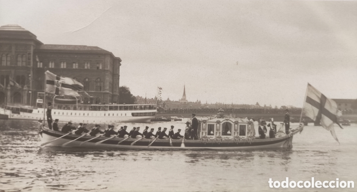 Postales: ALFONSO XIII VISITA ESTOCOLMO POSTAL FOTOGR&Aacute;FICA FOTOGRAF&Iacute;A SUECIA 1928