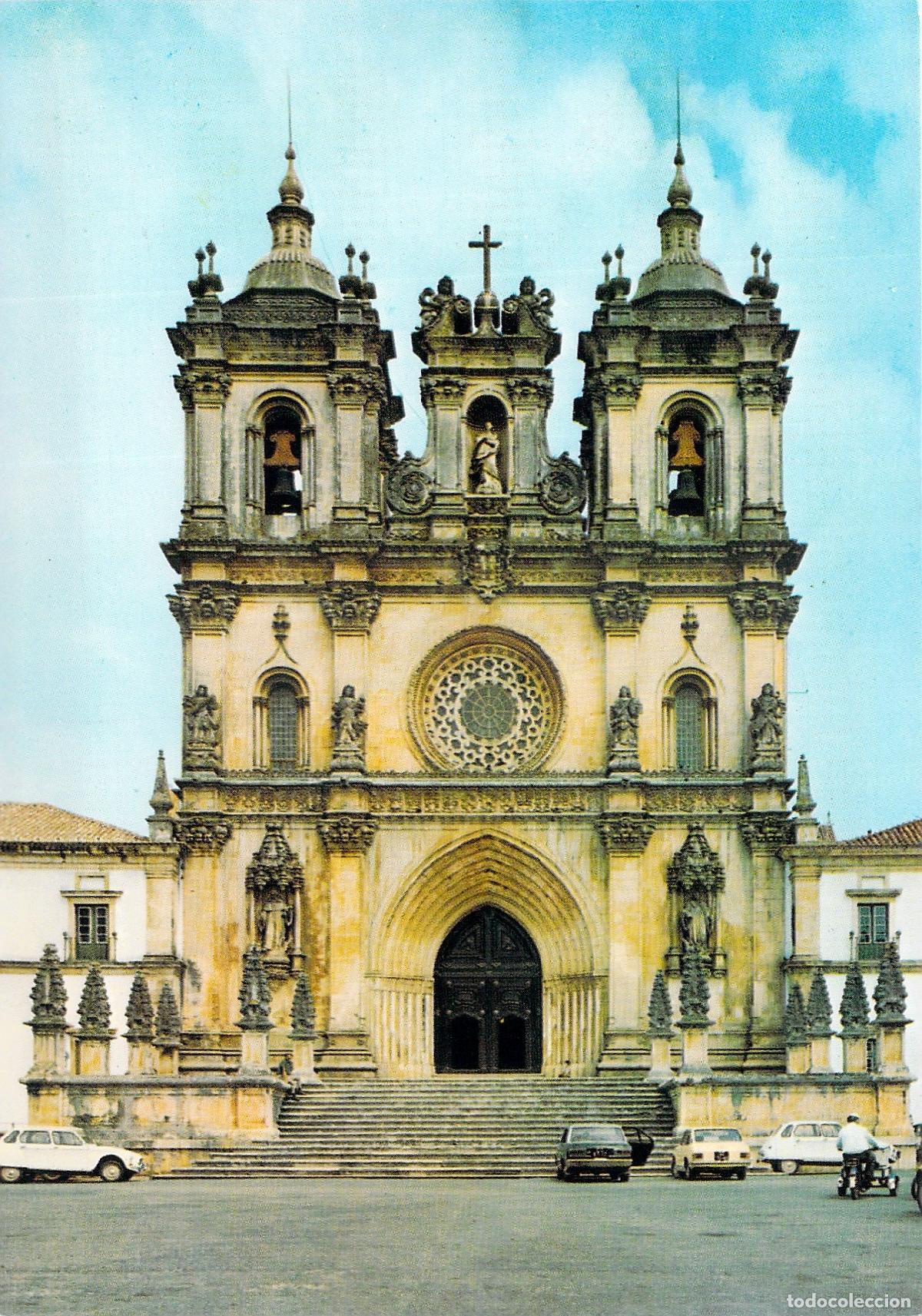 Postales: Postal del Monasterio de Alcoba&ccedil;a, Fachada Principal, Portugal