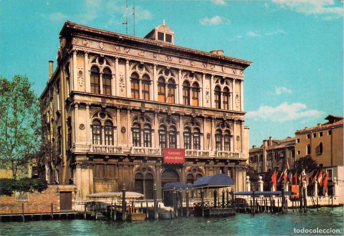 Postales: Postal de Ca' Vendramin Calergi en Venecia Italia