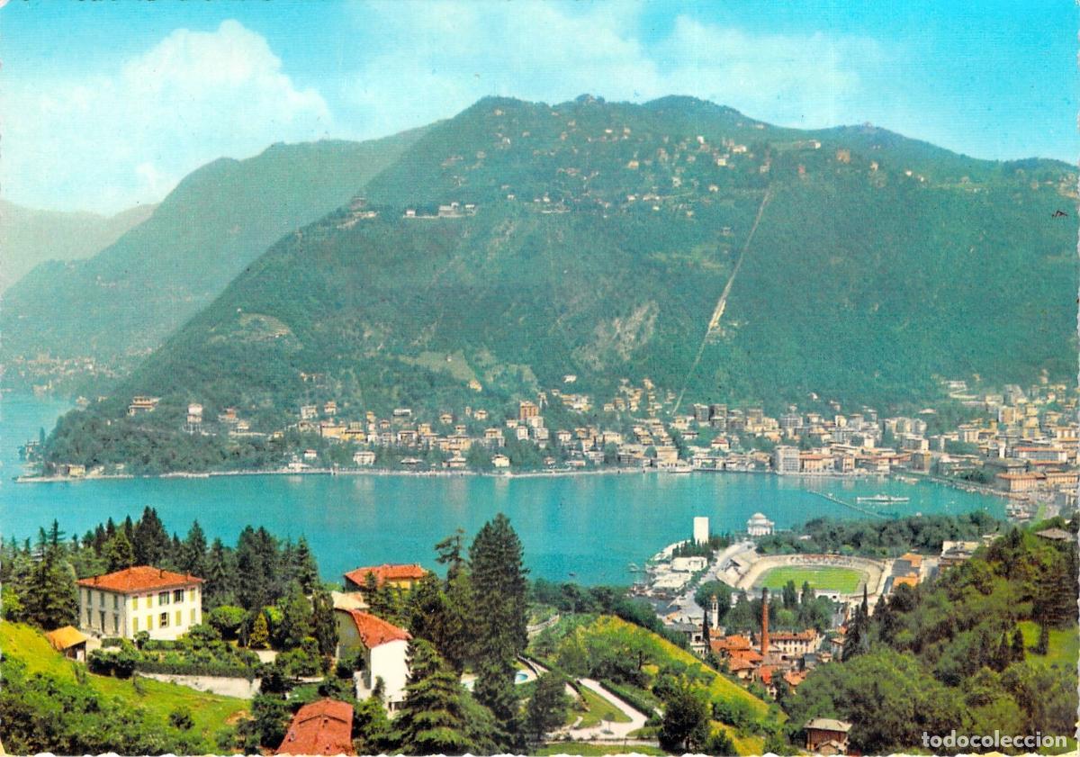 Postales: Postal de Italia Lago de Como y Brunate