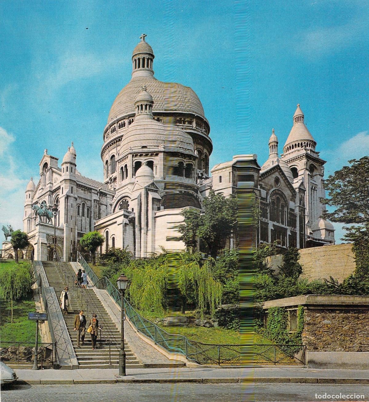 Postales: Postal de la Bas&iacute;lica del Sacr&eacute;-C&oelig;ur en Par&iacute;s, Francia