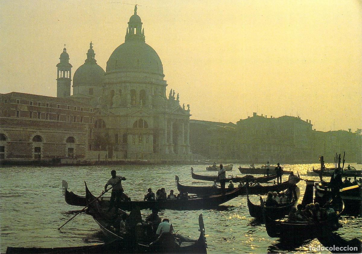 Postales: Postal de la Bas&iacute;lica de Santa Maria della Salute en Venecia Italia