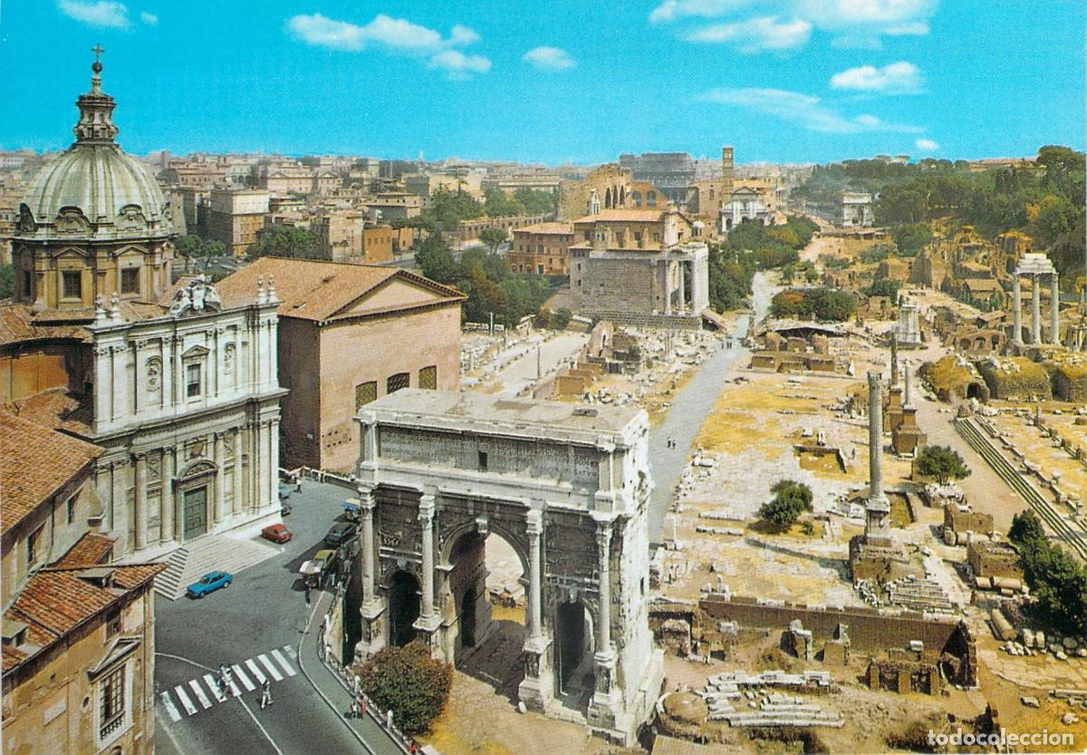 Postales: Postal del Foro Romano en Roma