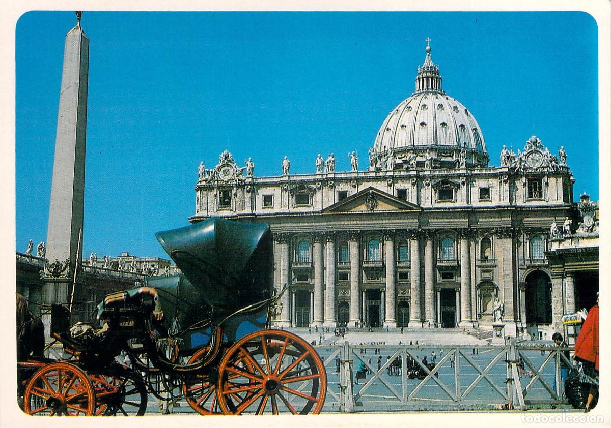 Postales: Postal de la Bas&iacute;lica de San Pedro en Roma