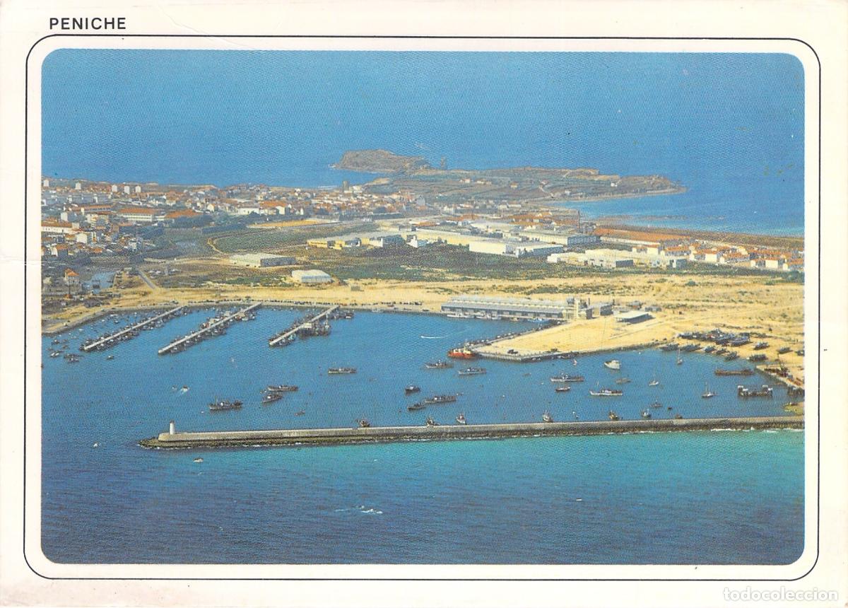 Postales: Postal de Peniche Portugal vista a&eacute;rea del puerto
