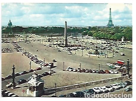Postales: LA PLACE DE LA CONCORDE ET L&acute;OBELISQUE.- PARIS / FRANCIA