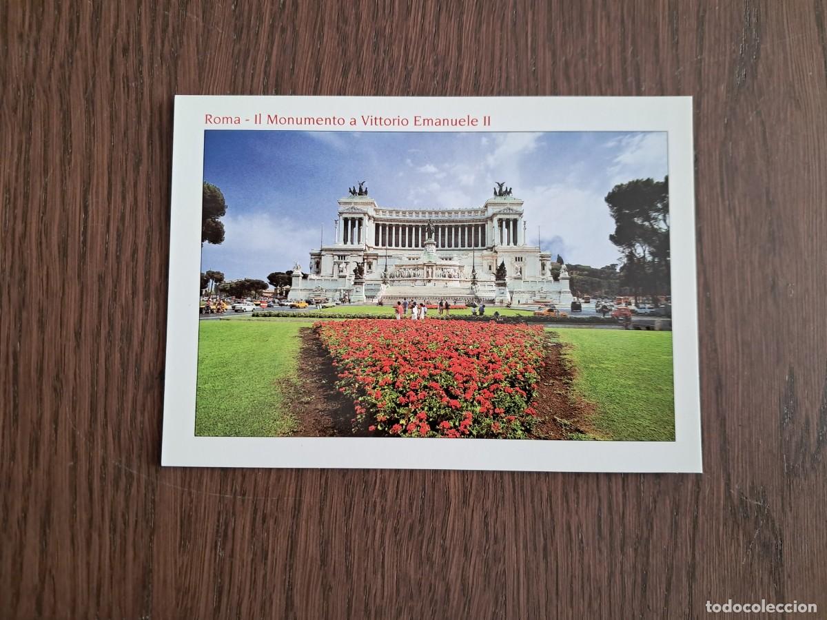 Postales: postal de Italia, monumento a Vittorio Emanuele II, Roma.