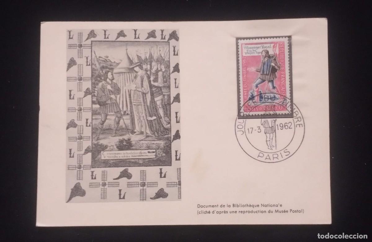 Postales: TS) 1962 FRANCE, POSTCARD,WITH THE ROYAL MESSENGER,XF.