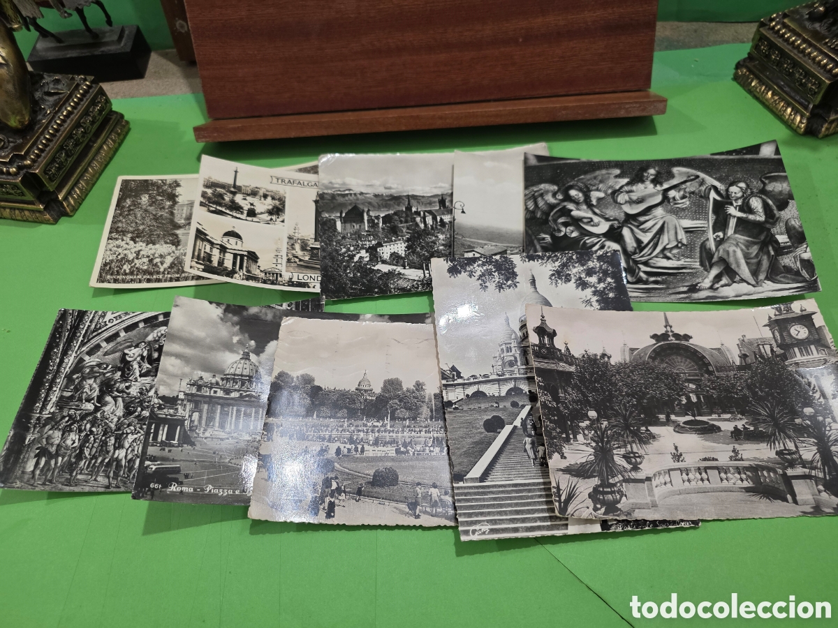 Postales: LOTE N&deg;11...&rdquo;&rdquo;10 ANTIGUAS POSTALES EUROPEAS EN BLANCO Y NEGRO&rdquo;&rdquo;...ESCRITAS Y CIRCULADAS...