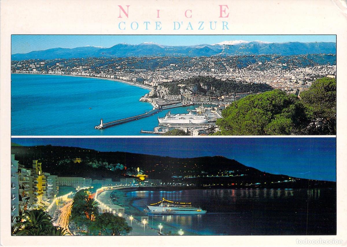 Postales: Postal de Niza y la Costa Azul con vistas panor&aacute;micas