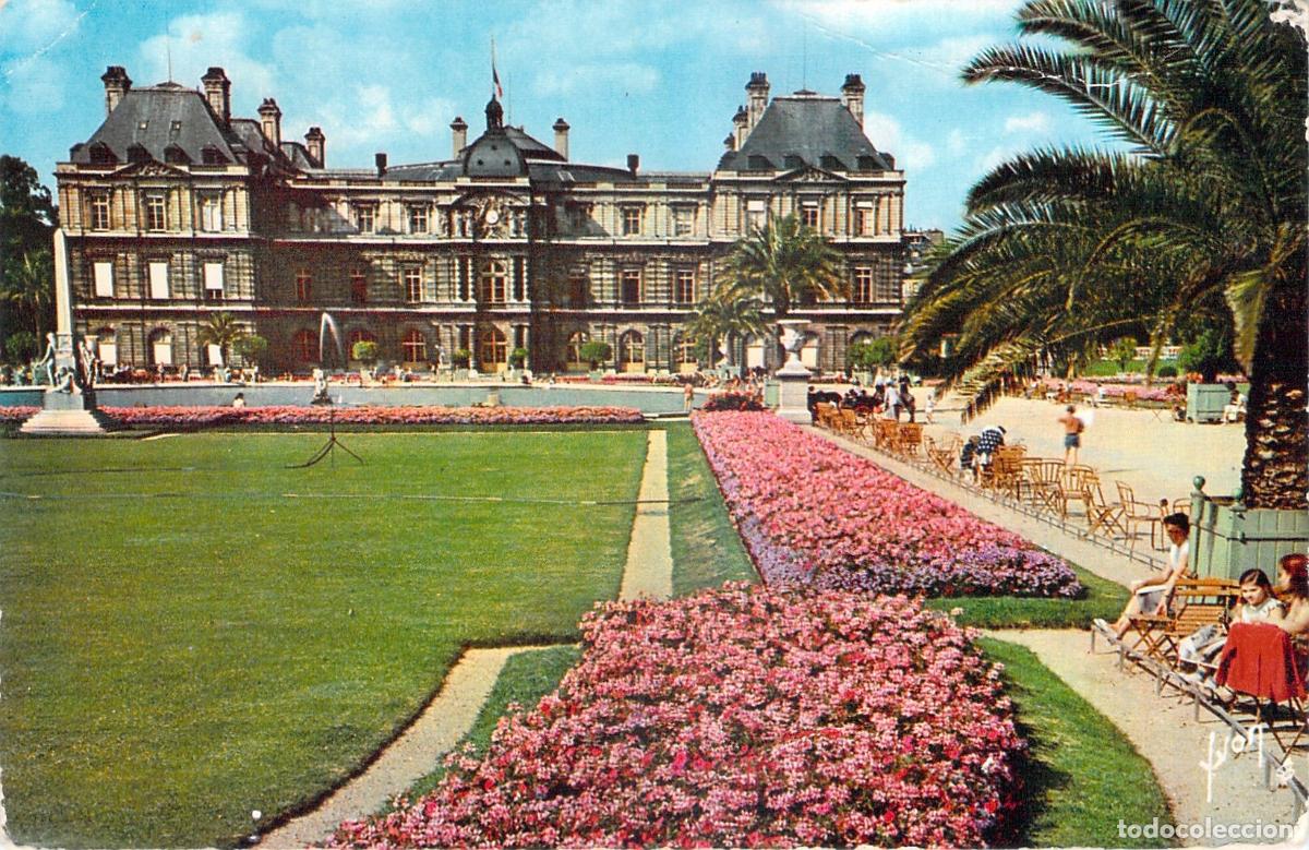 Postcards: Postal del Palacio y Jardines del Luxemburgo en Par&iacute;s