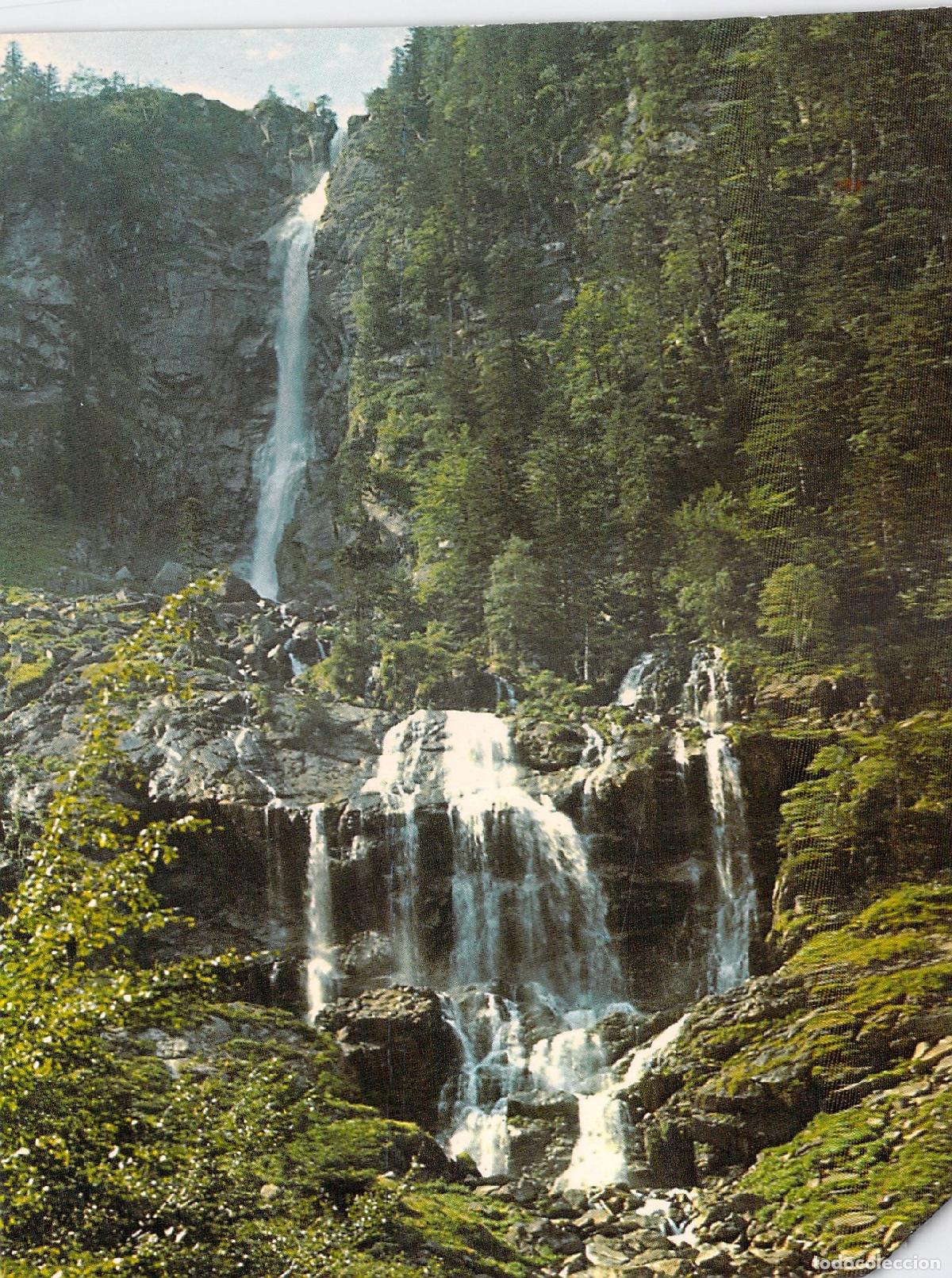 Postales: Postal de la Cascada de Arse en los Pirineos