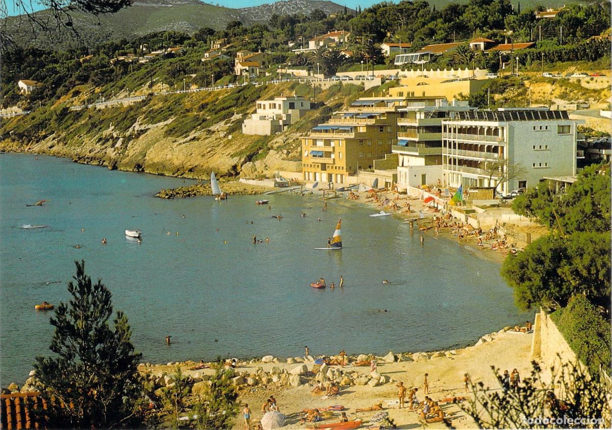 Postales: Postal de la Plage de la Gorguette en Sanary-sur-Mer