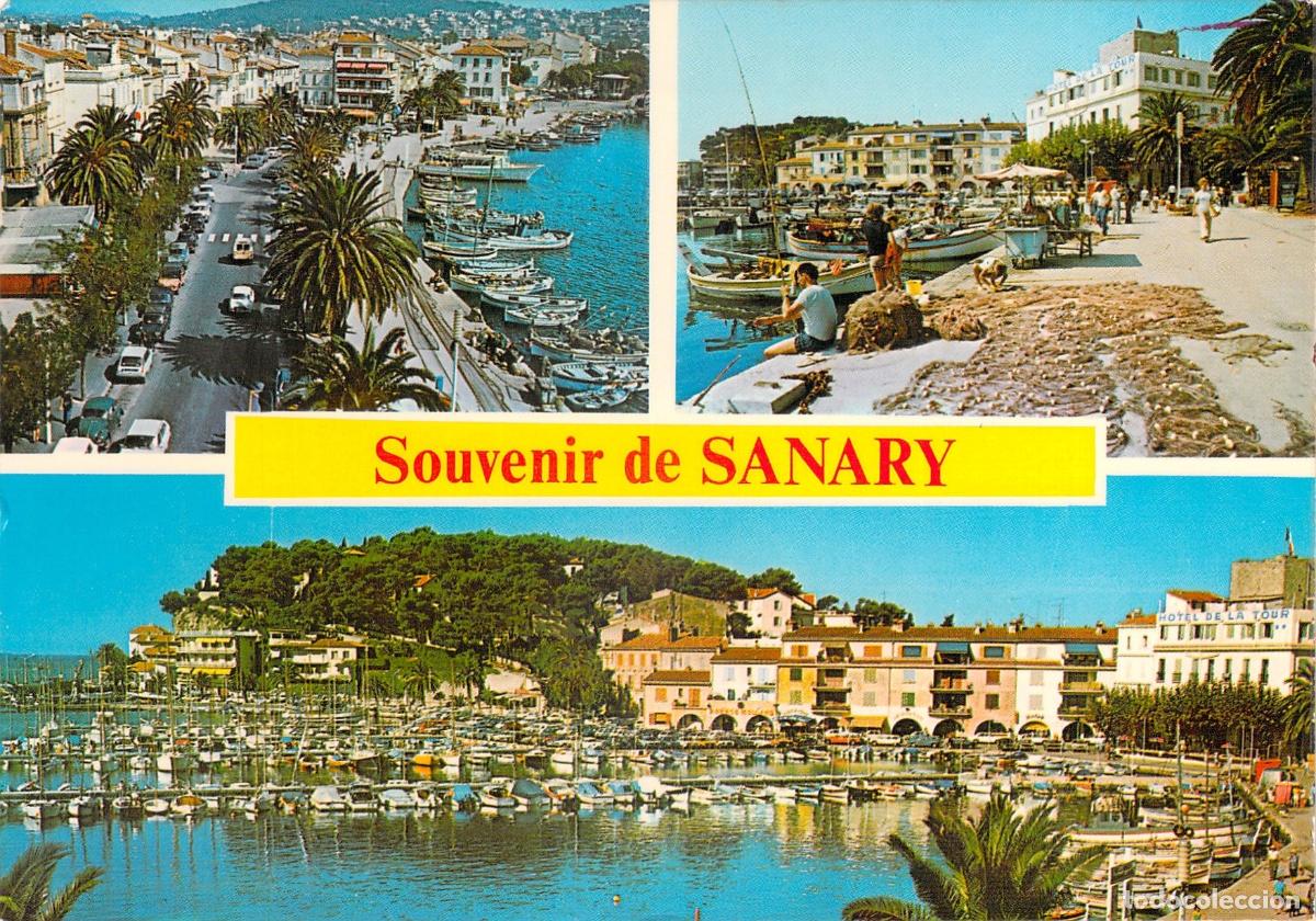 Postales: Postal de Sanary Var Francia Vistas del Puerto