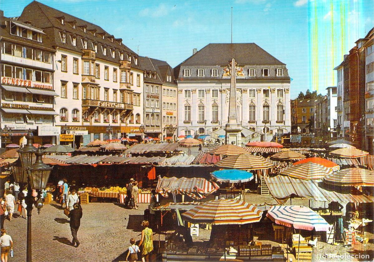 Postales: Postal de Bonn Alemania Vista de la Plaza del Mercado