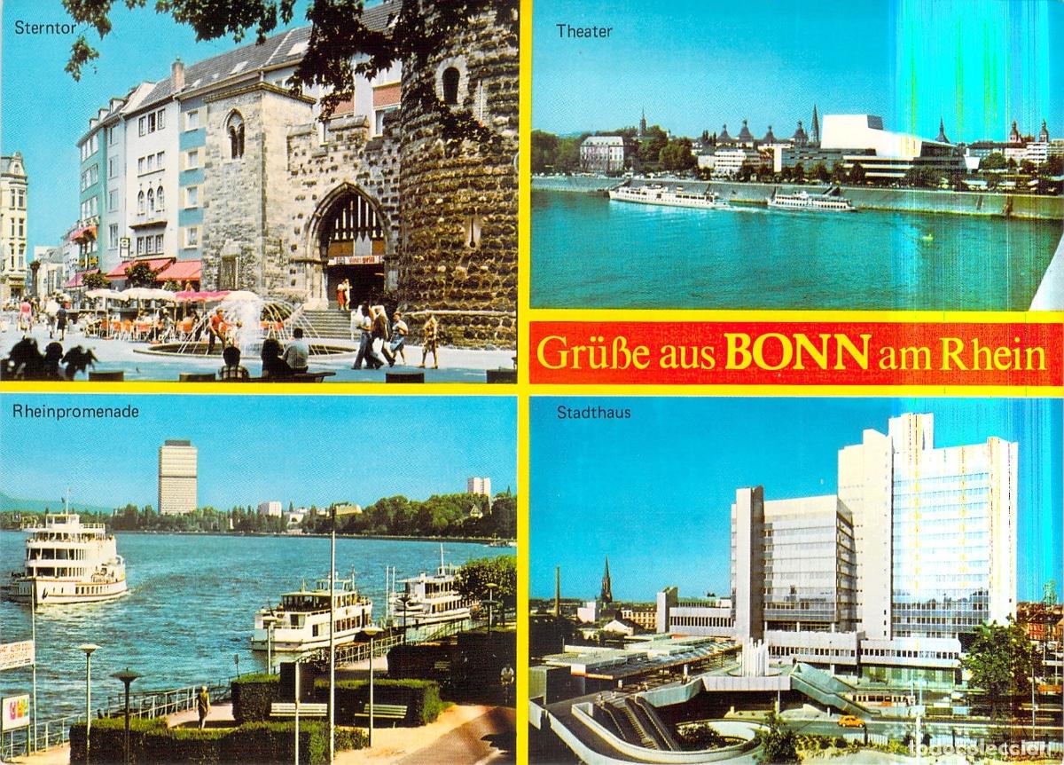Postales: Postal de vistas panor&aacute;micas de Bonn am Rhein, Alemania