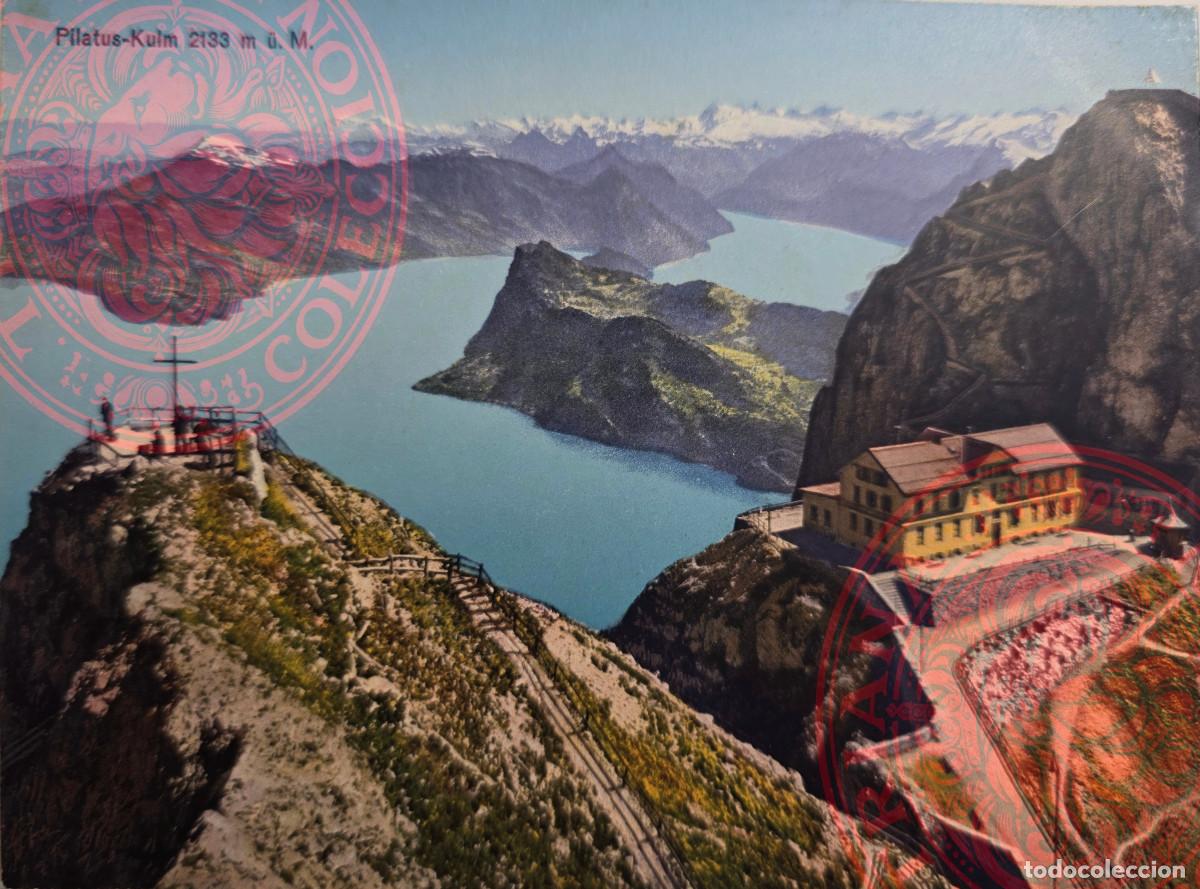Postales: POSTAL SUIZA PILATUS KULM. KUNSTANSTALT, LUZERN 4386