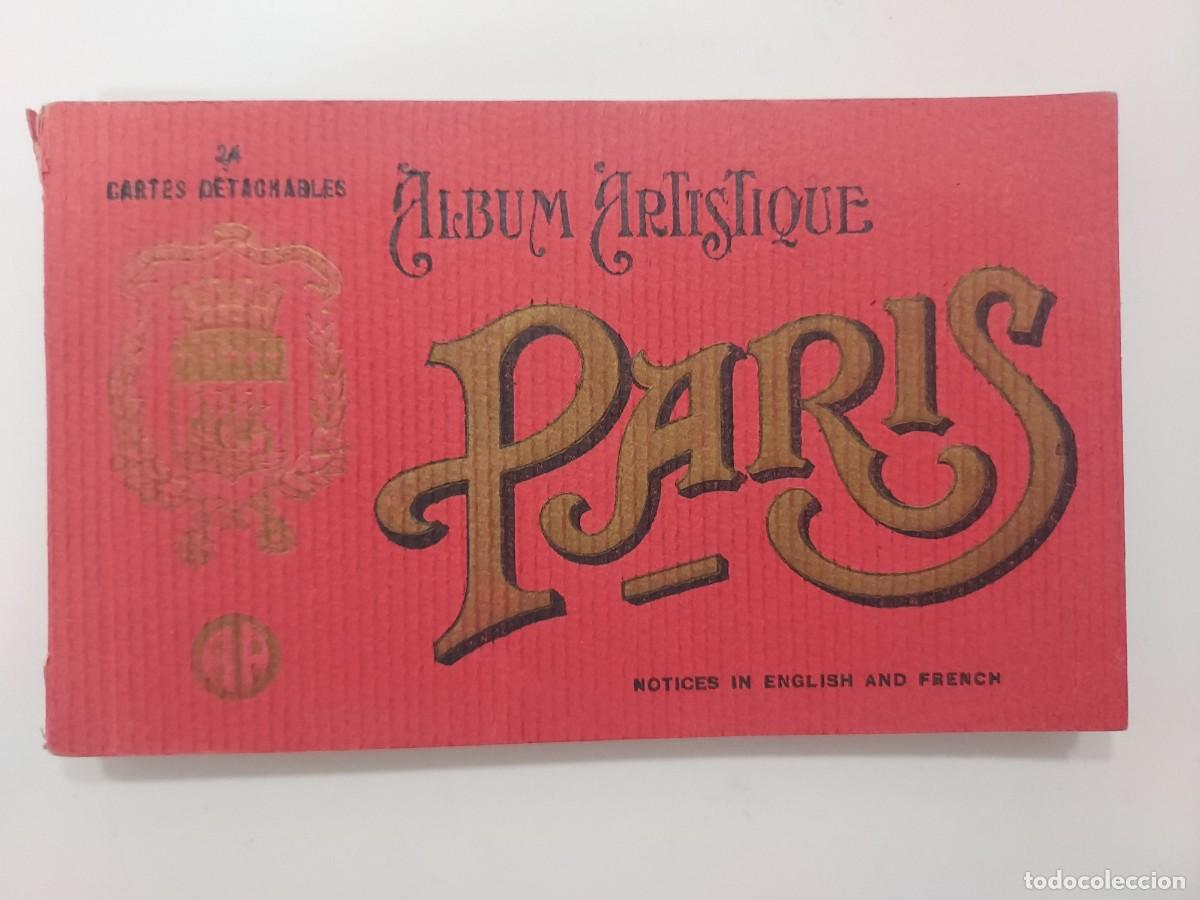 Postales: BLOC POSTALES ALBUM ARTISTIQUE PARIS (FRANCIA) 24 CARTES DETACHABLES. PAPECHIN. ANTIGUA