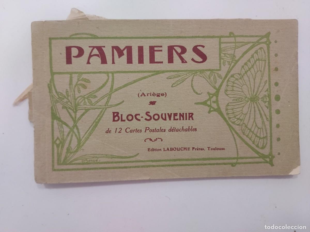 Postales: BLOC POSTALES PAMIERS (FRANCIA) CON 9 POSTALES (9 DE 12, faltan 3). LABOUCHE. ANTIGUA