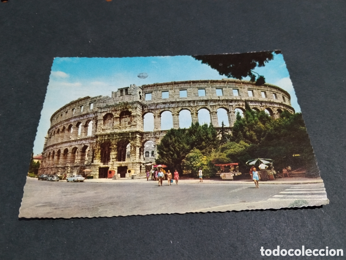 Postales: Postal Pula Coliseum sello Yugoslavia