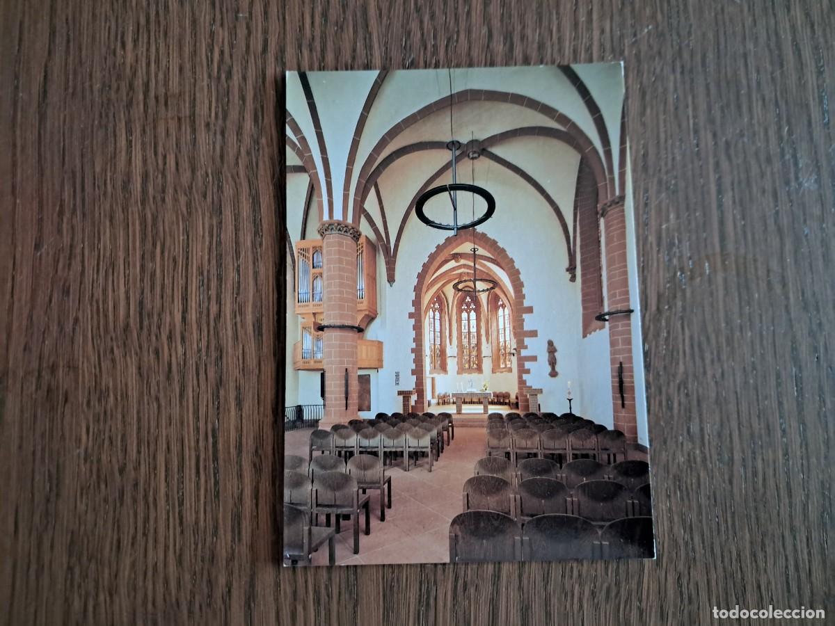 Postales: postal de Alemania, interior de iglesia, Frankfurt.