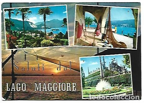 Postales: SALUTI DAL LAGO MAGGIORE.- ITALIA