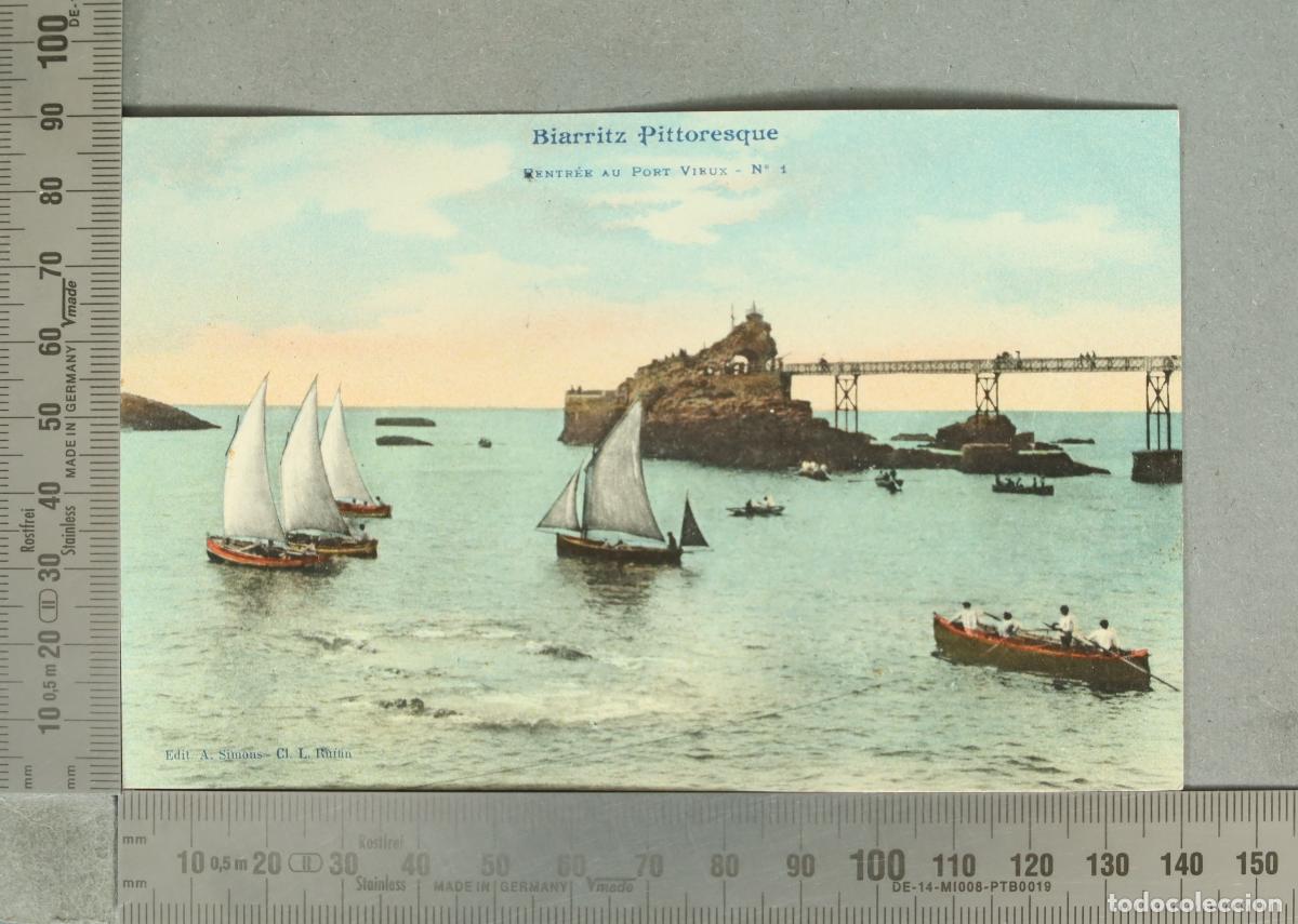 Postales: POSTAL. Biarritz Pittoresque - Rentr&eacute;e au Port Vieux - N&deg; 1 - Edit A. Simons
