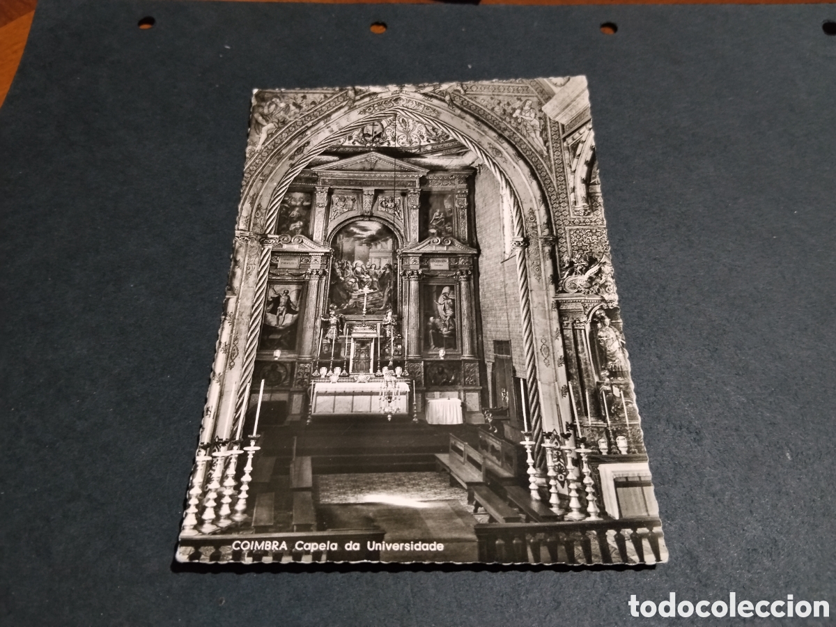 Postales: Postal Coimbra capilla de la universidad