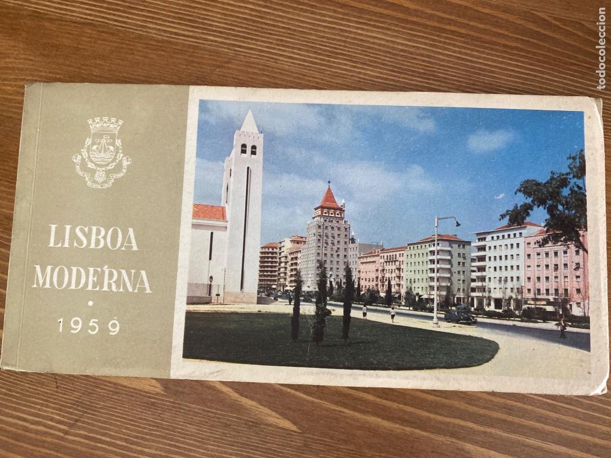Postales: Lisboa Moderna, 1959 Visual gr&aacute;fico fotos Hor&aacute;cio Novais; arranjo Jos&eacute; Espinho . 8 postales