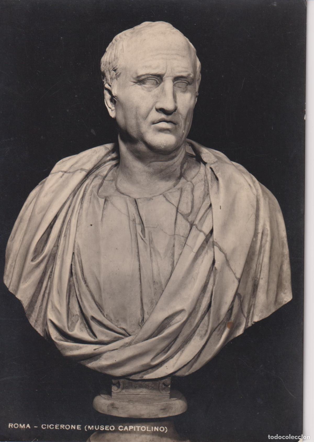 Postales: ROMA, ESCULTURA DE CICERONE (MUSEO CAPITOLINO) &ndash; E.RICHTER 1021 &ndash; S/C