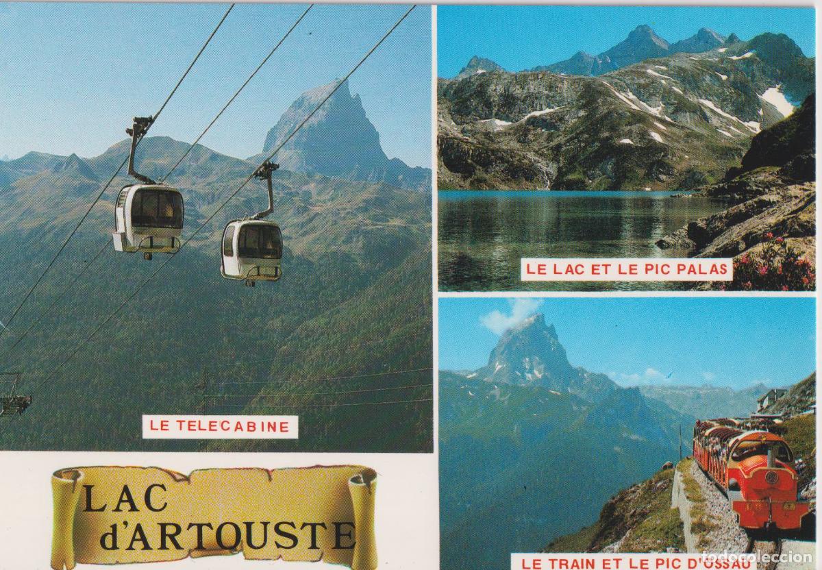 Postales: FRANCIA, LES PYRENEES. LAC D'ARTOUSTE, EL TELEF&Eacute;RICO - EDITIONS ARTPYR - S/C