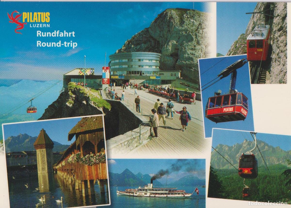 Postales: SUIZA, LUCERNA, EL MONTE PILATUS - GLOBETROTTER GMBH 2001 - S/C