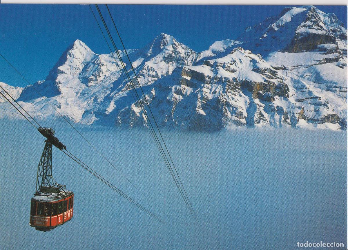 Postales: SUIZA, POR ENCIMA DE LA NIEBLA, TELEFERICO DE SCHILTHORN &ndash; PHOTO GYGER 35752 &ndash; S/C