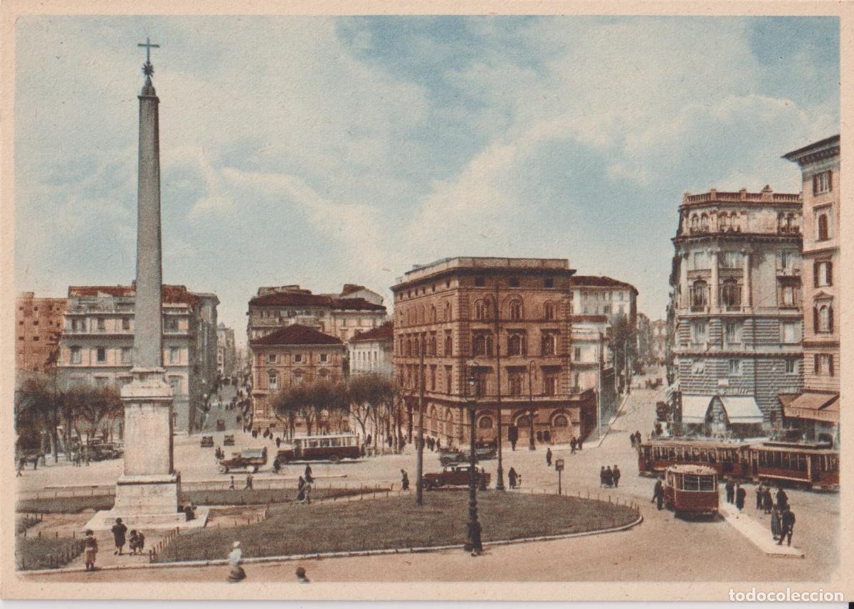 Postales: POSTAL COLOREADA DE LA &Eacute;POCA (1930) &ndash; ROMA, PIAZZA DELL'ESQUILINO &ndash; CECAMI &ndash; S/C