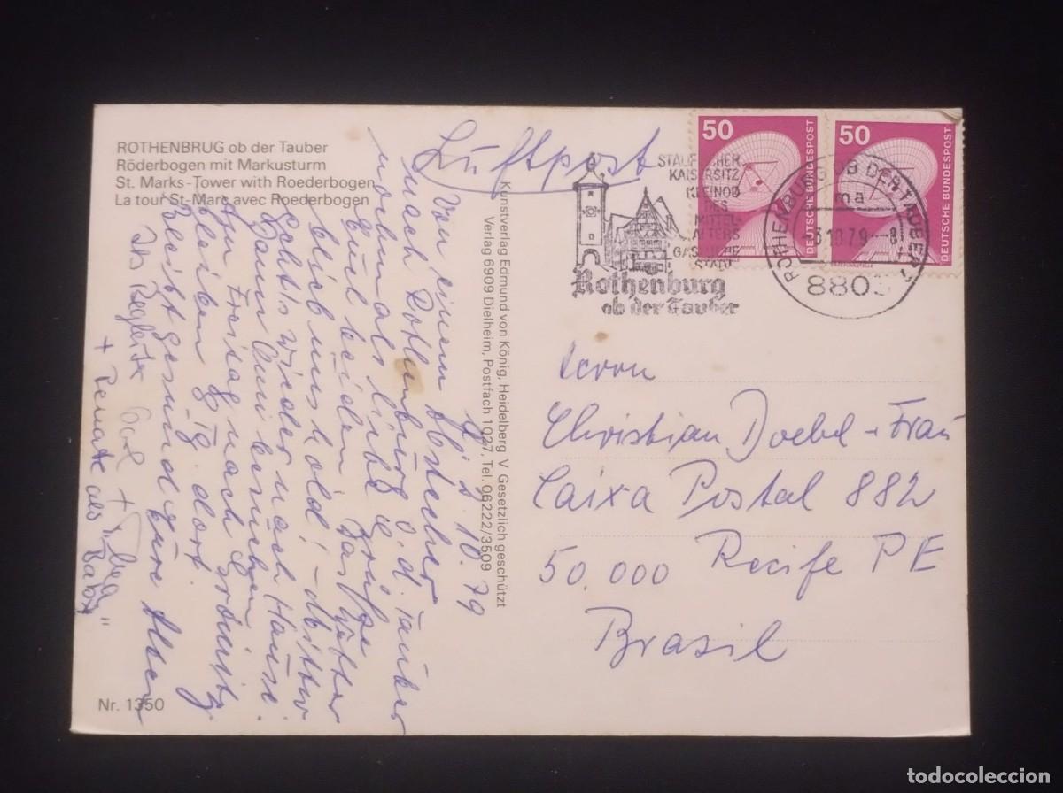 Cartoline: TS) 1979 GERMANY, POSTCARD,WITH INDUSTRY AND TECHNOLOGY,CIRCULATE COVER,VF.