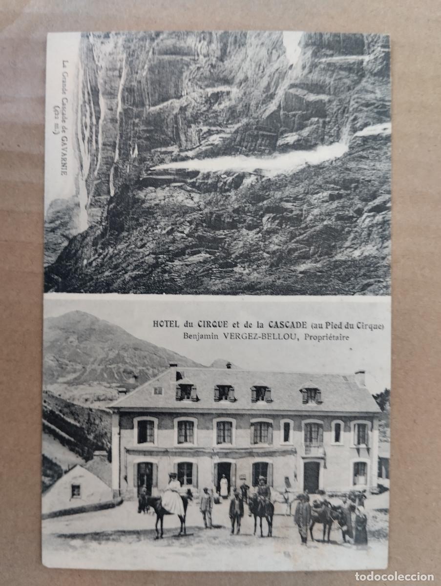 Cartoline: GAVARNIE HOTEL CIRQUE CASCADE. POSTAL PUBLICITARIA. FRANCIA. PIRINEOS..