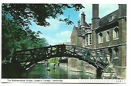 Postales: THE MATHEMATICAL BRIDGE, QUEEN&acute;S COLLEGE.- CAMBRIDGE / REINO UNIDO